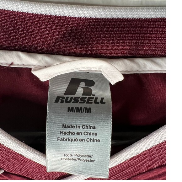 Russell Men's Athletic Jacket Size M Maroon Sweatshirt Pullover Knights Team - Picture 3 of 13